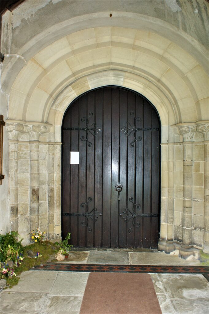 Llandiloes Church door